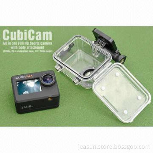 Wide Angle Action Camera, 20m Waterproof, Wearable, with 1.5" Screen Display